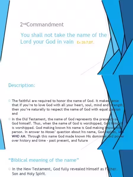 Understanding the Second Commandment: A Deeper Look Understanding the Second Commandment: A Deeper Look