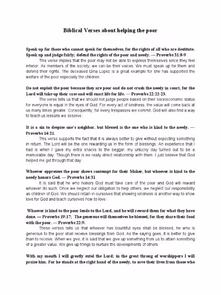 Helping the Poor: A Biblical Perspective on Compassion