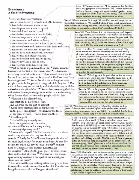 Ecclesiastes 3: A Journey Through the Seasons of Life