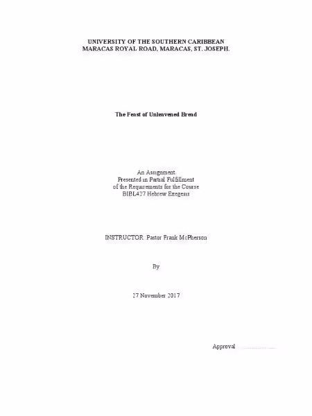 The Feast of Passover and Unleavened Bread: A Journey Through History and Tradition