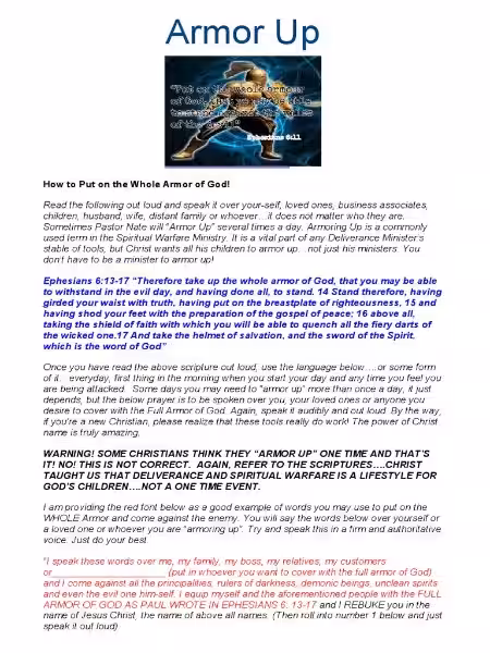Embracing the Full Armor of God: A Spiritual Fortress Embracing the Full Armor of God: A Spiritual Fortress