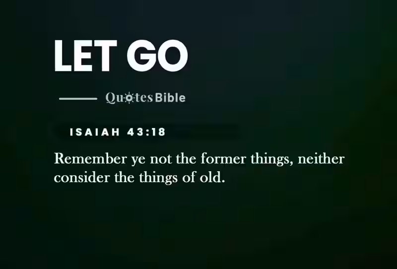 Letting Go of the Past: Finding Freedom in God's Word