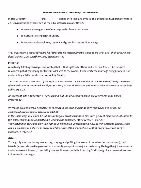 Marriage as Covenant: A Religious Perspective