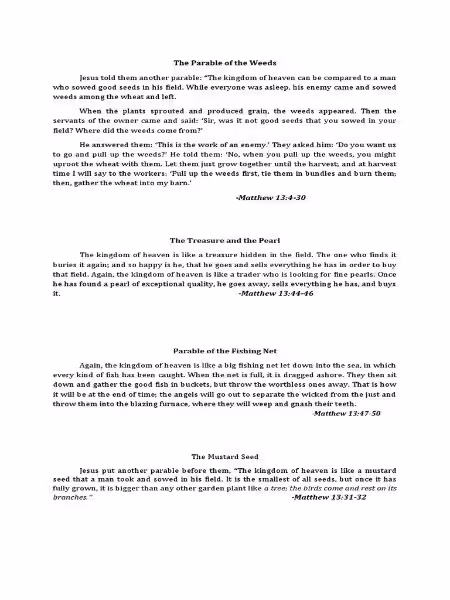 Unveiling the Wisdom of Popular Bible Parables