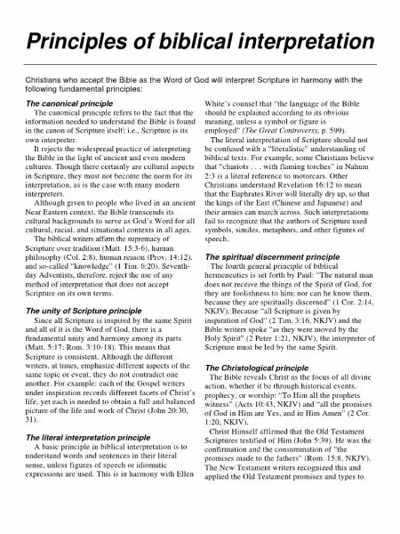 Unlocking God's Word: Principles of Biblical Interpretation