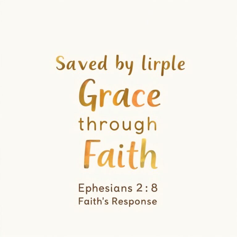 Saved by Grace Through Faith Verse (Ephesians 2:8): God’s Gift, Faith’s Response