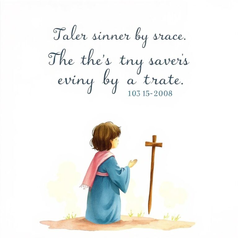 The Sinner Saved by Grace Bible Verse Theme: God’s Mercy That Rewrites Life
