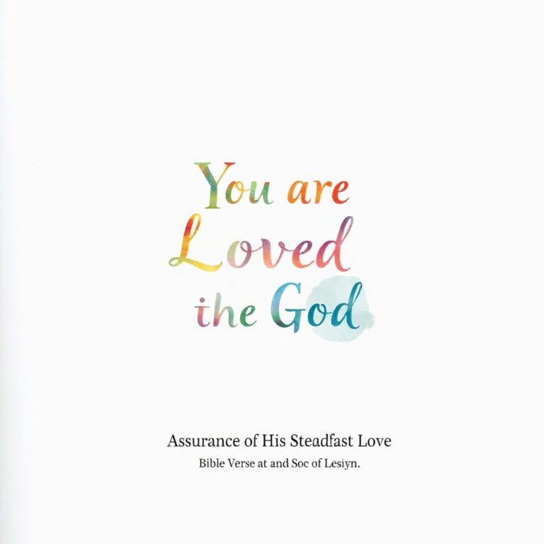 You Are Loved by God Bible Verse: Assurance of His Steadfast Love