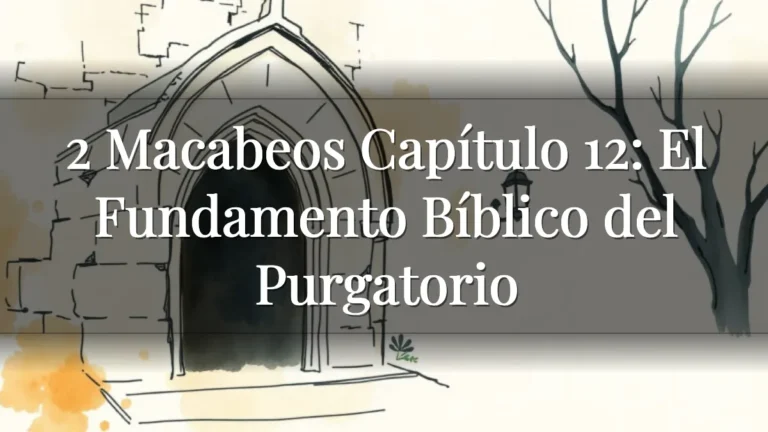 2 Macabeos Capítulo 12: El Fundamento Bíblico del Purgatorio 2 Macabeos Capítulo 12: El Fundamento Bíblico del Purgatorio