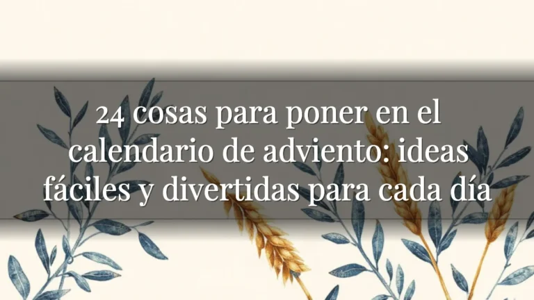 24 cosas para poner en el calendario de adviento: ideas fáciles y divertidas para cada día 24 cosas para poner en el calendario de adviento: ideas fáciles y divertidas para cada día