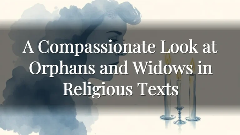 A Compassionate Look at Orphans and Widows in Religious Texts