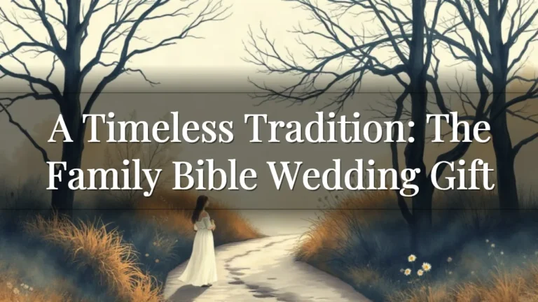 A Timeless Tradition: The Family Bible Wedding Gift