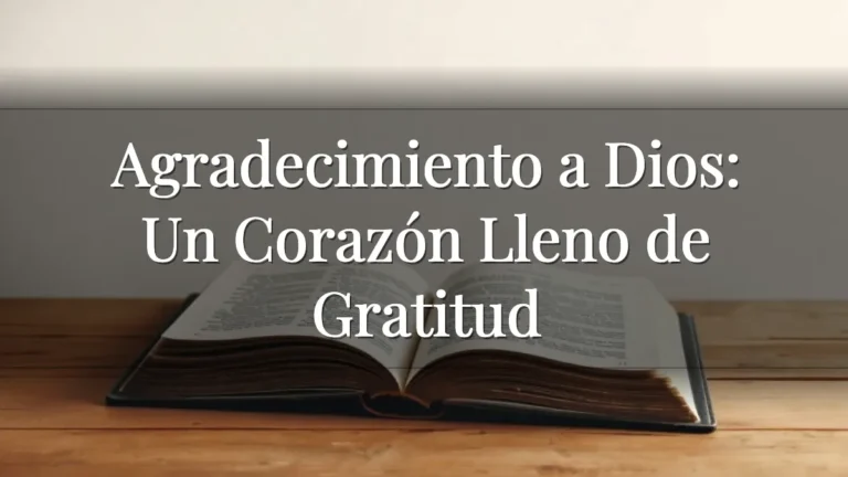 Agradecimiento a Dios: Un Corazón Lleno de Gratitud Agradecimiento a Dios: Un Corazón Lleno de Gratitud