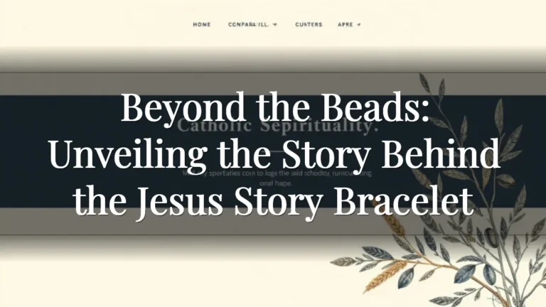 Beyond the Beads: Unveiling the Story Behind the Jesus Story Bracelet