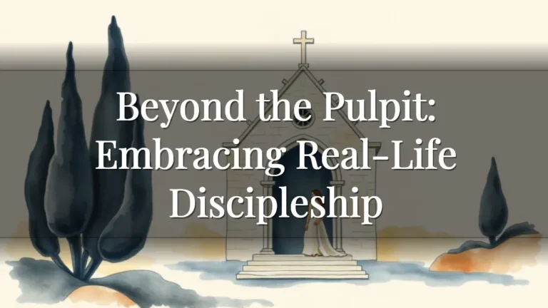 Beyond the Pulpit: Embracing Real-Life Discipleship Beyond the Pulpit: Embracing Real-Life Discipleship
