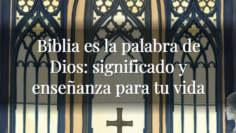 Biblia es la palabra de Dios: significado y enseñanza para tu vida