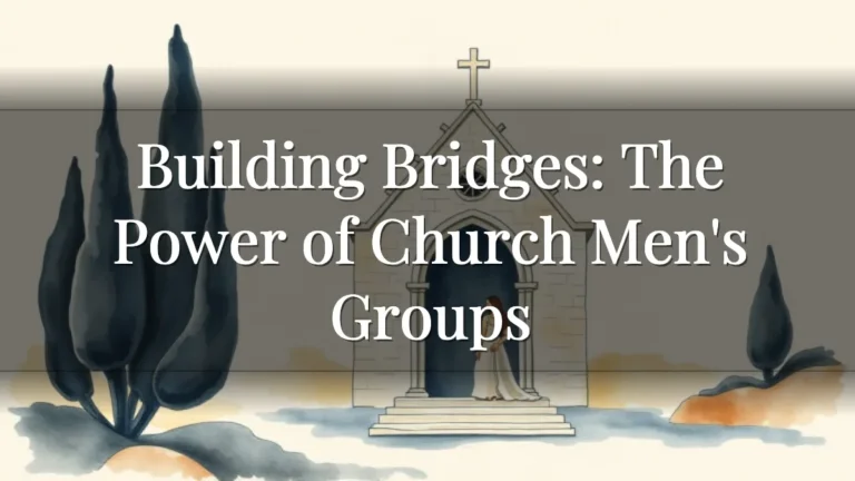 Building Bridges: The Power of Church Men's Groups