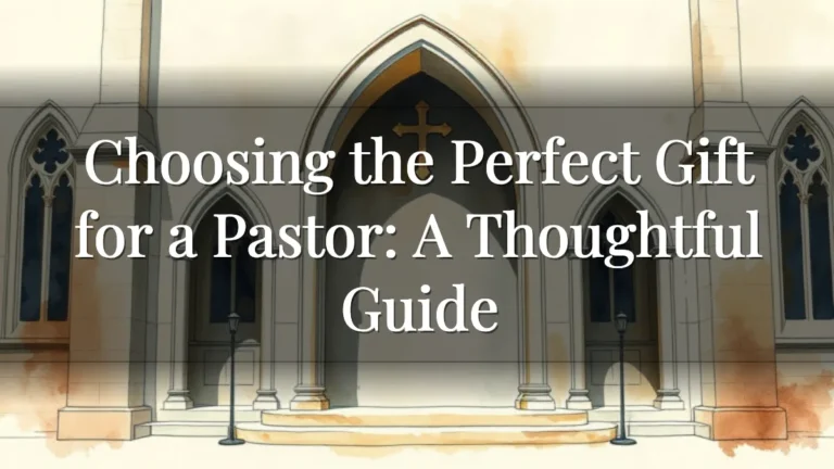 Choosing the Perfect Gift for a Pastor: A Thoughtful Guide