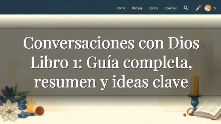Conversaciones con Dios Libro 1: Guía completa, resumen y ideas clave