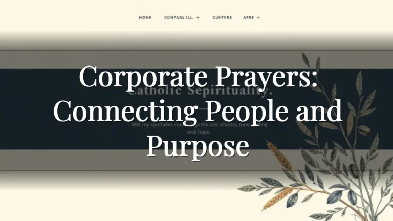 Corporate Prayers: Connecting People and Purpose