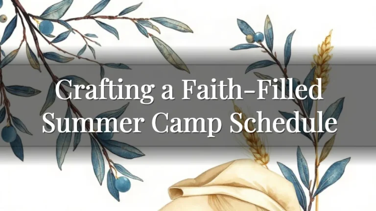 Crafting a Faith-Filled Summer Camp Schedule