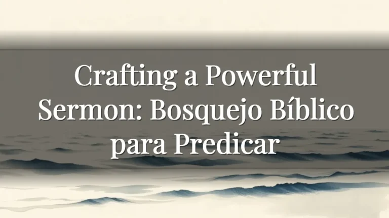 Crafting a Powerful Sermon: Bosquejo Bíblico para Predicar Crafting a Powerful Sermon: Bosquejo Bíblico para Predicar
