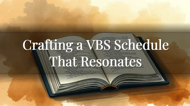 Crafting a VBS Schedule That Resonates