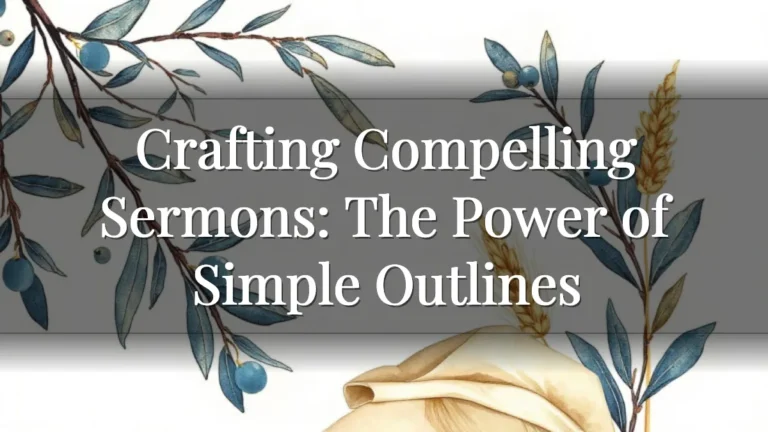 Crafting Compelling Sermons: The Power of Simple Outlines Crafting Compelling Sermons: The Power of Simple Outlines