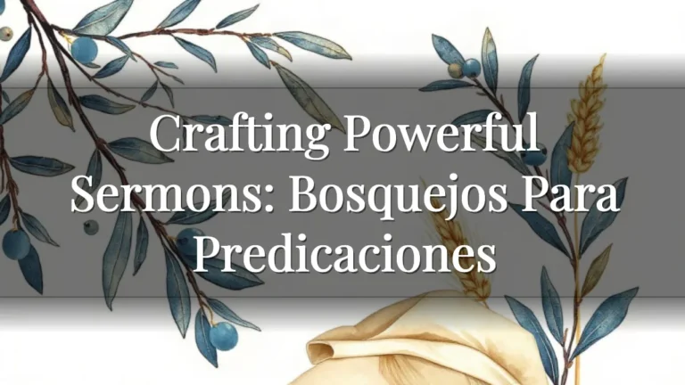 Crafting Powerful Sermons: Bosquejos Para Predicaciones