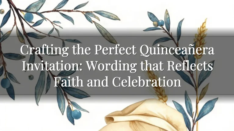 Crafting the Perfect Quinceañera Invitation: Wording that Reflects Faith and Celebration Crafting the Perfect Quinceañera Invitation: Wording that Reflects Faith and Celebration