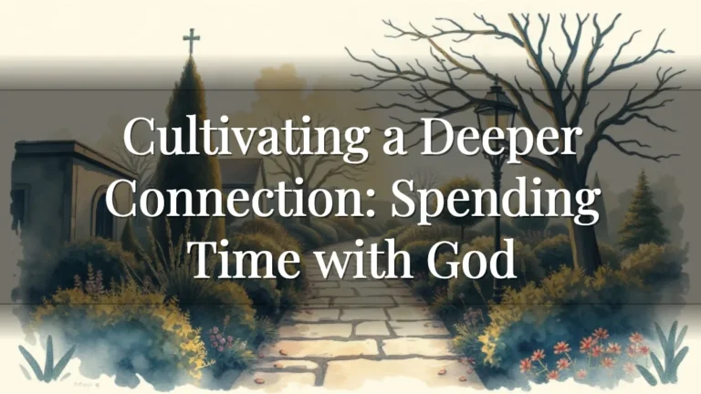 Cultivating a Deeper Connection: Spending Time with God