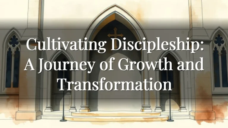Cultivating Discipleship: A Journey of Growth and Transformation Cultivating Discipleship: A Journey of Growth and Transformation