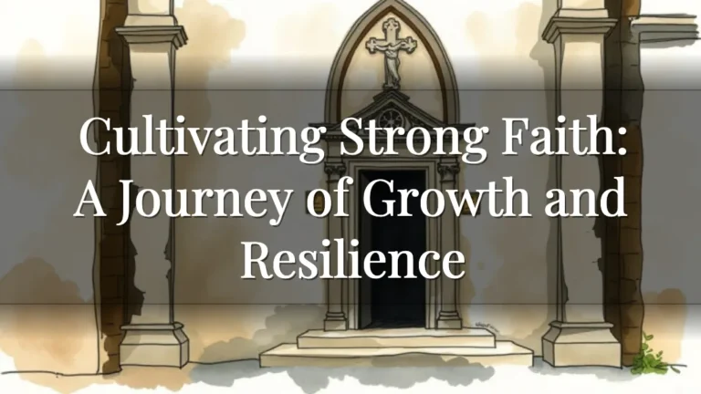 Cultivating Strong Faith: A Journey of Growth and Resilience Cultivating Strong Faith: A Journey of Growth and Resilience