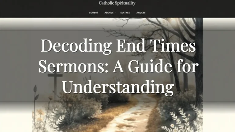 Decoding End Times Sermons: A Guide for Understanding