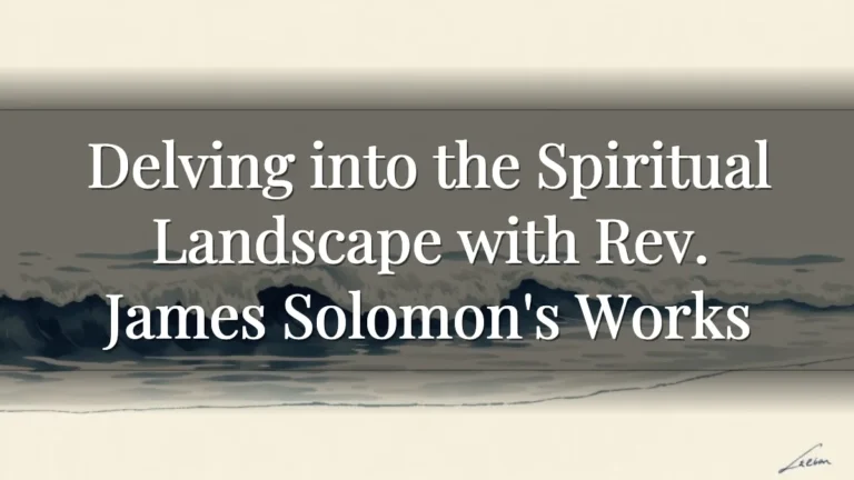 Delving into the Spiritual Landscape with Rev. James Solomon's Works