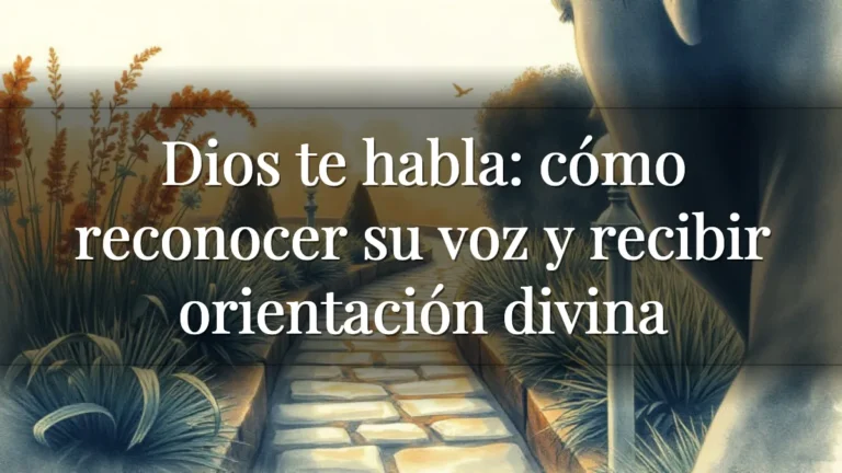 Dios te habla: cómo reconocer su voz y recibir orientación divina Dios te habla: cómo reconocer su voz y recibir orientación divina