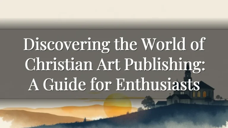 Discovering the World of Christian Art Publishing: A Guide for Enthusiasts Discovering the World of Christian Art Publishing: A Guide for Enthusiasts