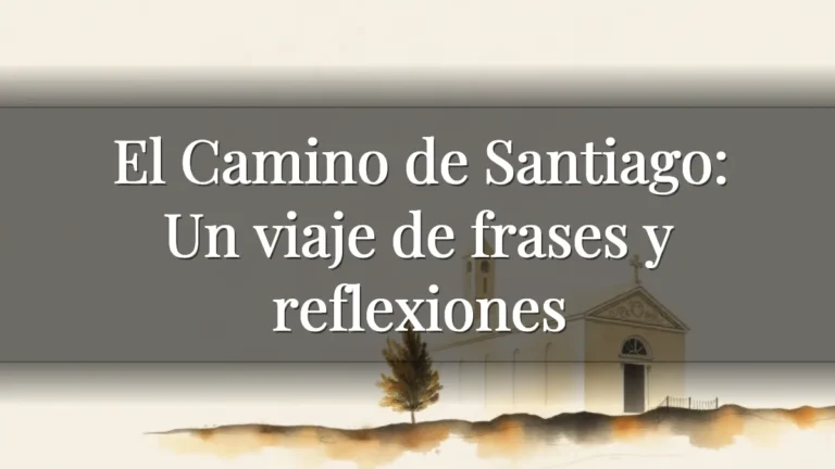 El Camino de Santiago: Un viaje de frases y reflexiones