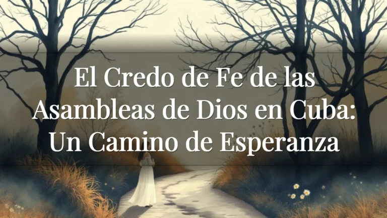 El Credo de Fe de las Asambleas de Dios en Cuba: Un Camino de Esperanza