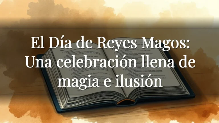 El Día de Reyes Magos: Una celebración llena de magia e ilusión El Día de Reyes Magos: Una celebración llena de magia e ilusión