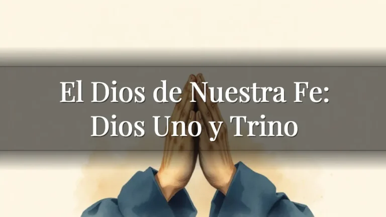 El Dios de Nuestra Fe: Dios Uno y Trino