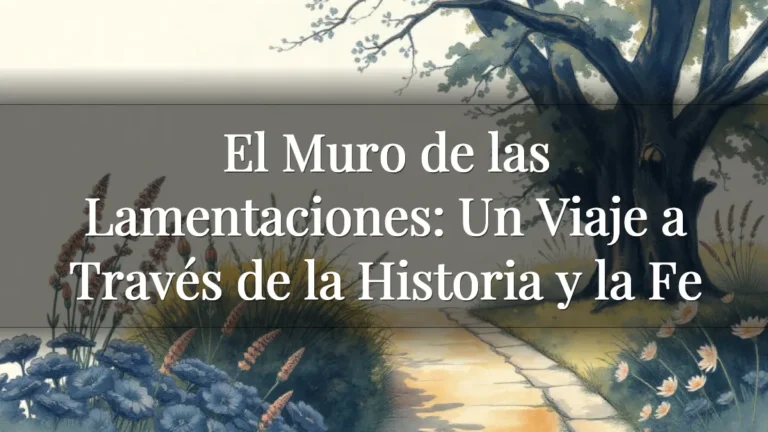 El Muro de las Lamentaciones: Un Viaje a Través de la Historia y la Fe El Muro de las Lamentaciones: Un Viaje a Través de la Historia y la Fe