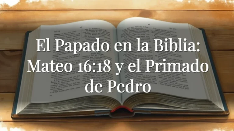 El Papado en la Biblia: Mateo 16:18 y el Primado de Pedro El Papado en la Biblia: Mateo 16:18 y el Primado de Pedro