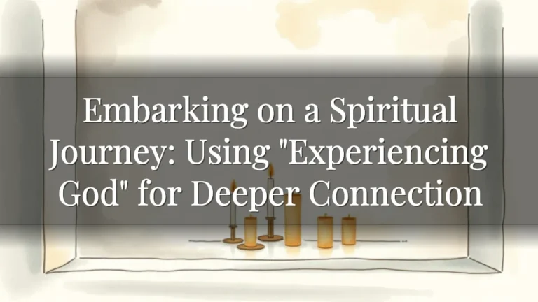 Embarking on a Spiritual Journey: Using "Experiencing God" for Deeper Connection
