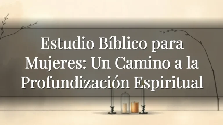 Estudio Bíblico para Mujeres: Un Camino a la Profundización Espiritual