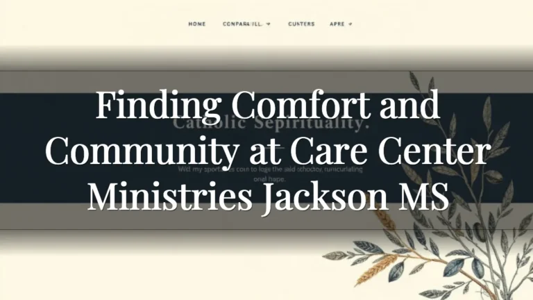 Finding Comfort and Community at Care Center Ministries Jackson MS
