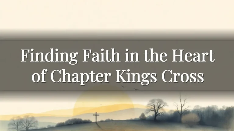 Finding Faith in the Heart of Chapter Kings Cross Finding Faith in the Heart of Chapter Kings Cross