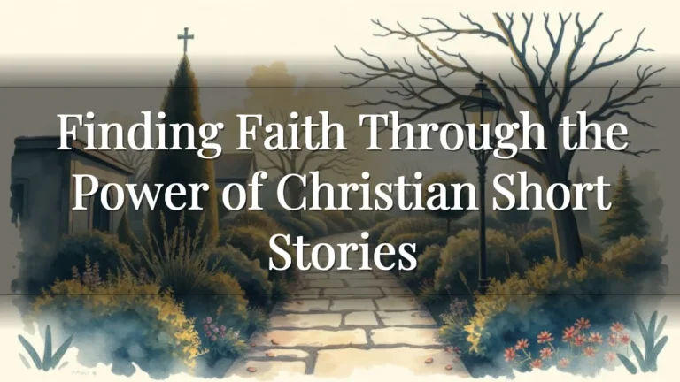 Finding Faith Through the Power of Christian Short Stories Finding Faith Through the Power of Christian Short Stories