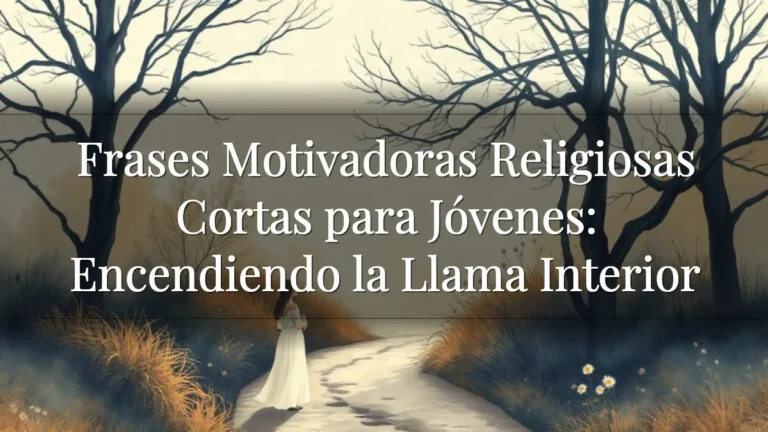 Frases Motivadoras Religiosas Cortas para Jóvenes: Encendiendo la Llama Interior