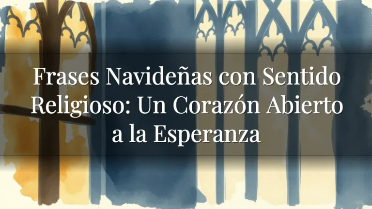 Frases Navideñas con Sentido Religioso: Un Corazón Abierto a la Esperanza Frases Navideñas con Sentido Religioso: Un Corazón Abierto a la Esperanza